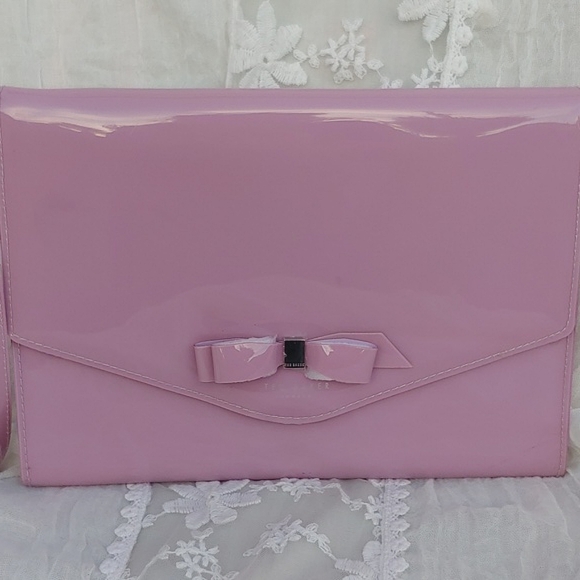 🐰Ted Baker Cersei Lilac Envelope Clutch,NWT - Picture 3 of 14